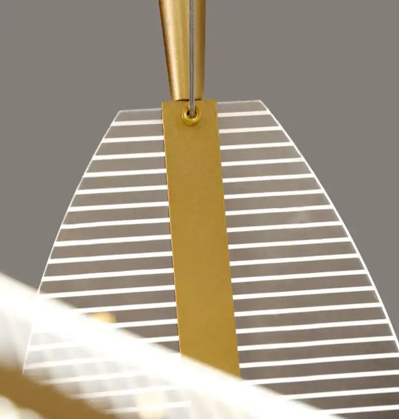 HDC 16 Lights LED Acrylic Leaf Double Height Stair Chandelier