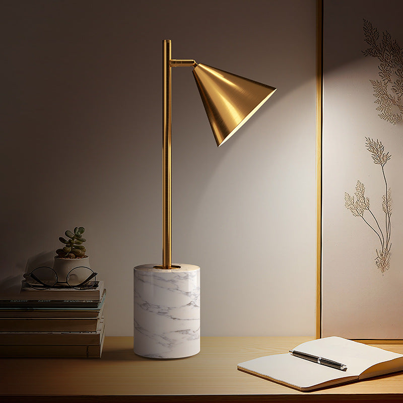 Hdc Nordic style bedroom living room study desk bedside GOLD Table lamp