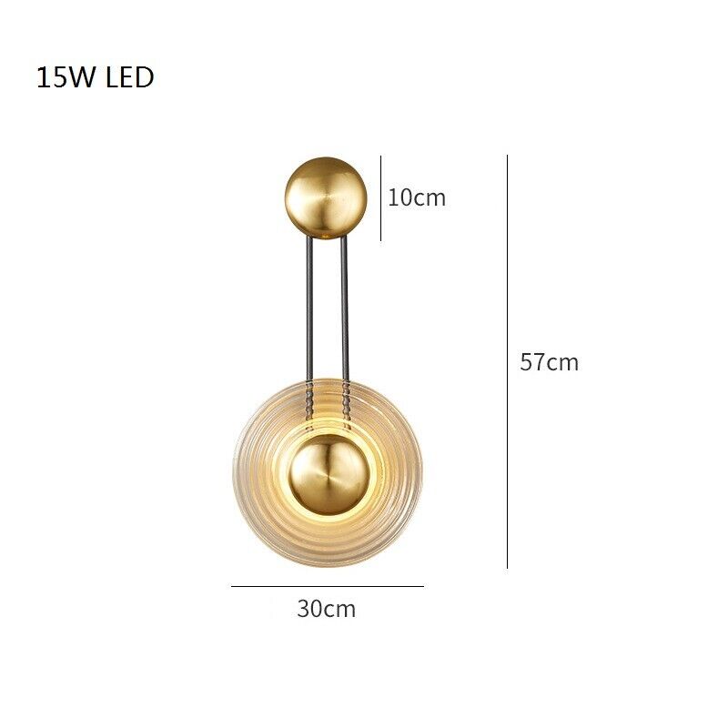 Hdc Modern Room Glass Lamp Balcony Wall Sconce Home Gold Wall Lights