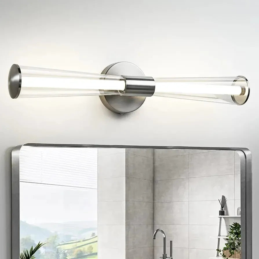 Hdc Black Finish Mirror Vanity Bathroom Picture Dressing Wall Light - Tricolor