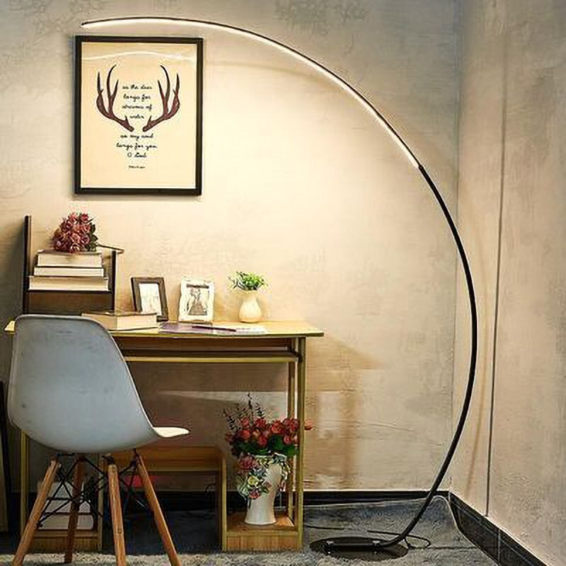 Hdc C Floor Lamp Dimming Remote Control Colorful Black White Corner Floor Lamp Bedroom Decor Living Room Lamp Stand Lighting