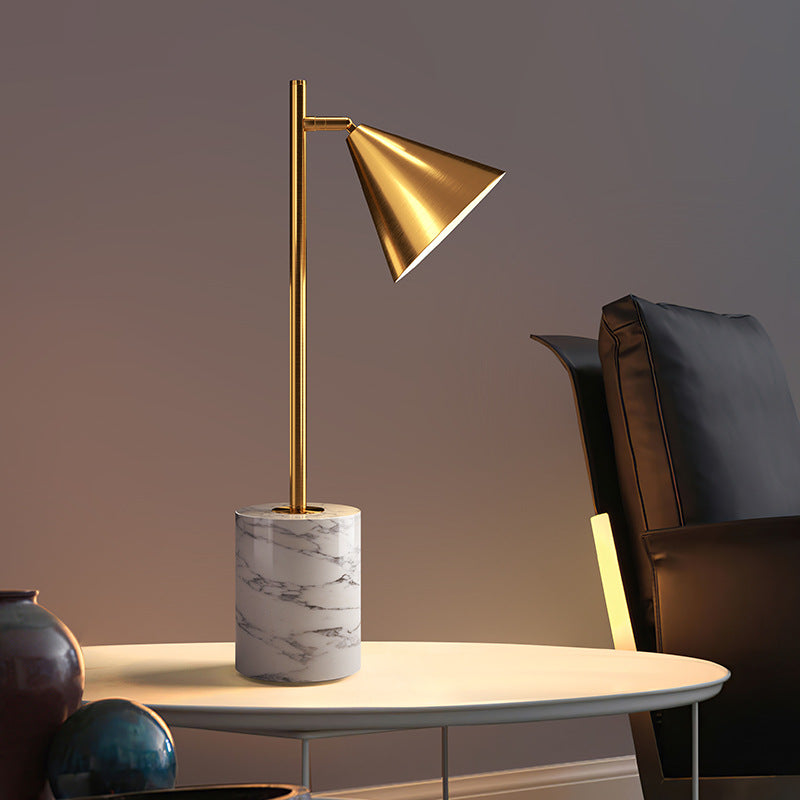 Hdc Nordic style bedroom living room study desk bedside GOLD Table lamp