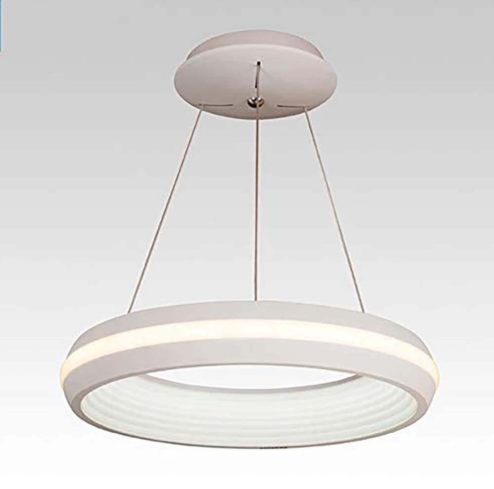 Hdc Modern LED Chandelier Ring Hanging Suspension Lamp - Tricolour, Round
