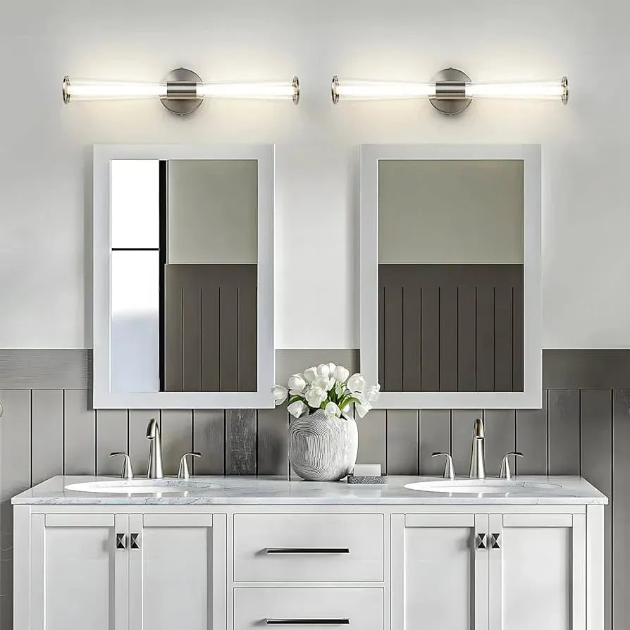 Hdc Black Finish Mirror Vanity Bathroom Picture Dressing Wall Light - Tricolor