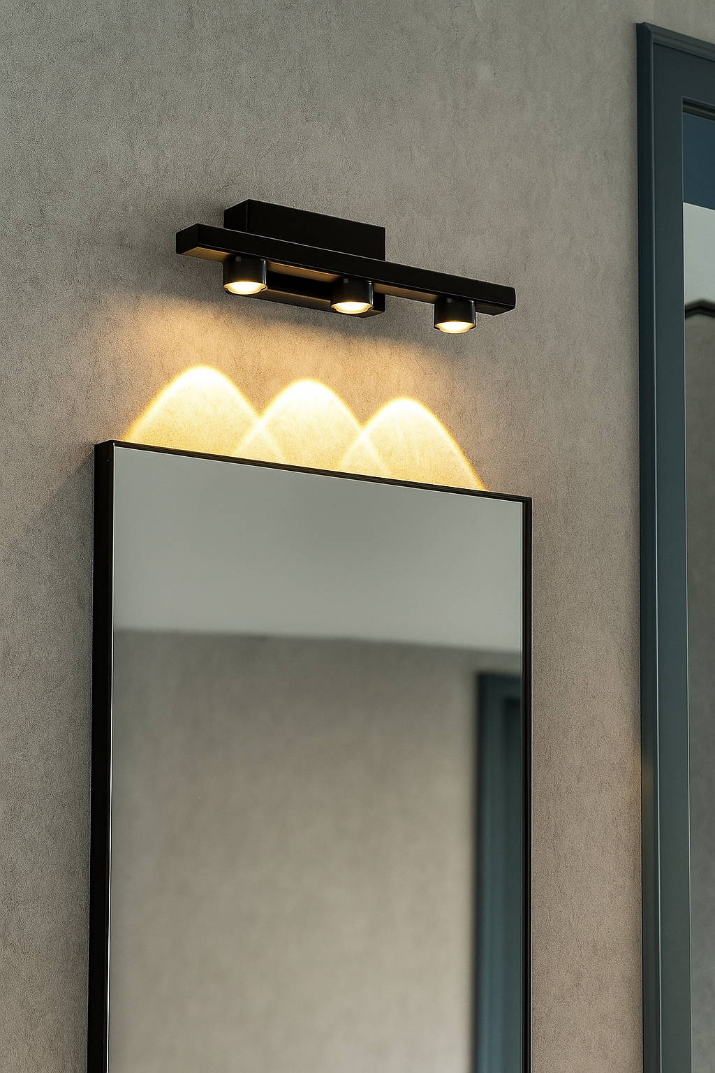 Hdc 7 Led Cob Golden Body Led Wall Light Mirror Vanity Picture Lamp - Warm White