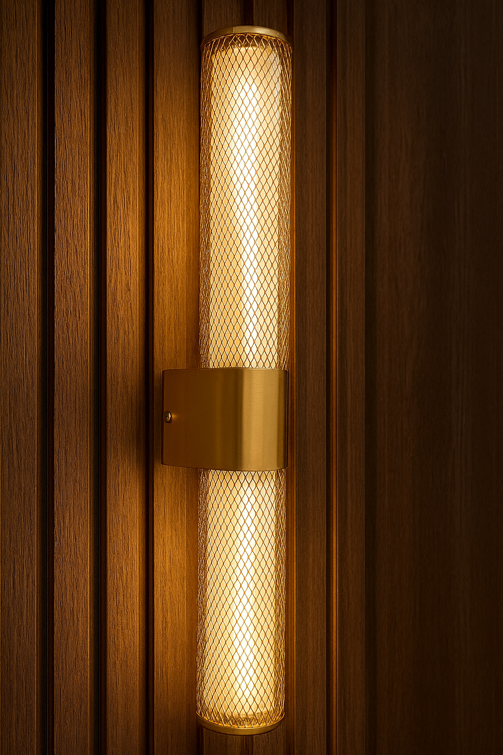 Hdc 18W Gold Mesh LED Wall Light for Living Room, Bedroom & Hallway