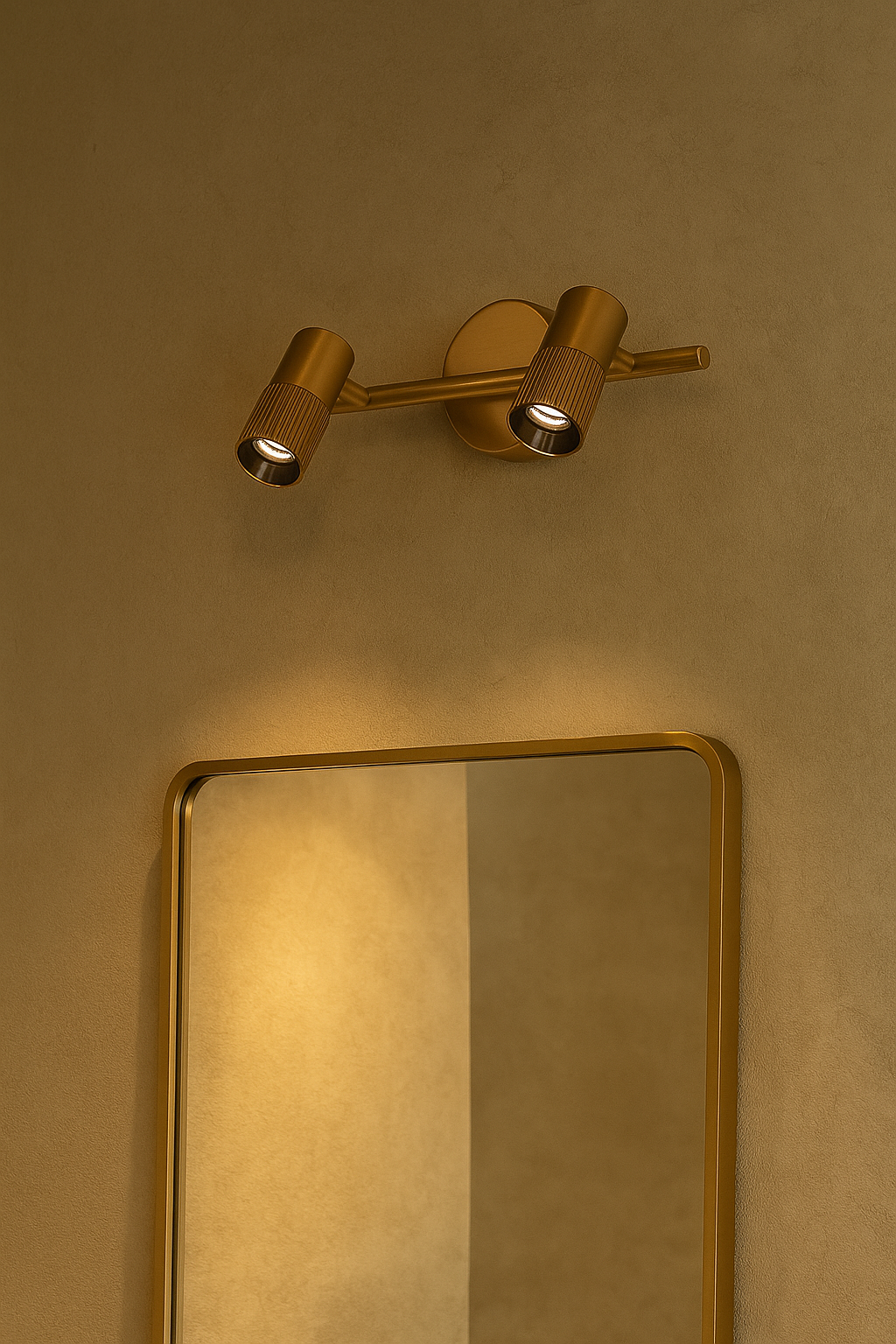 HDC 12w Modern Golden Body Led Wall Light Mirror Vanity Picture Lamp - Tricolor