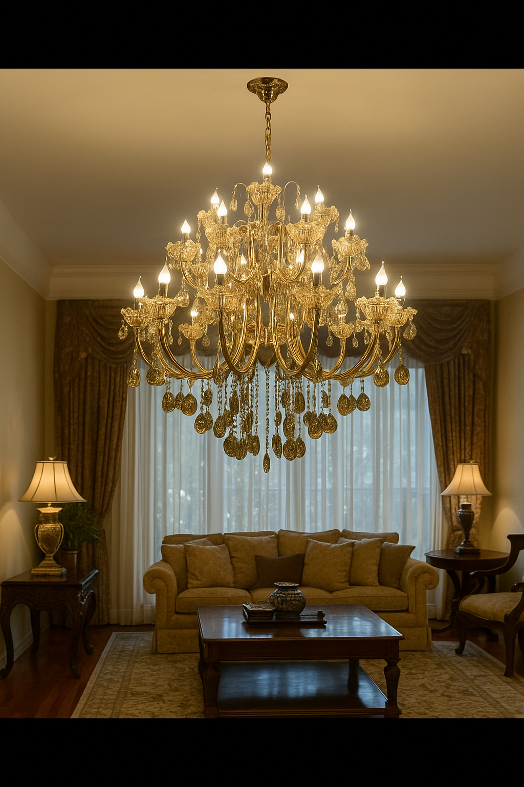 HDC 24 Lights Royal Imperia Grand Italian Chandelier For Living Room