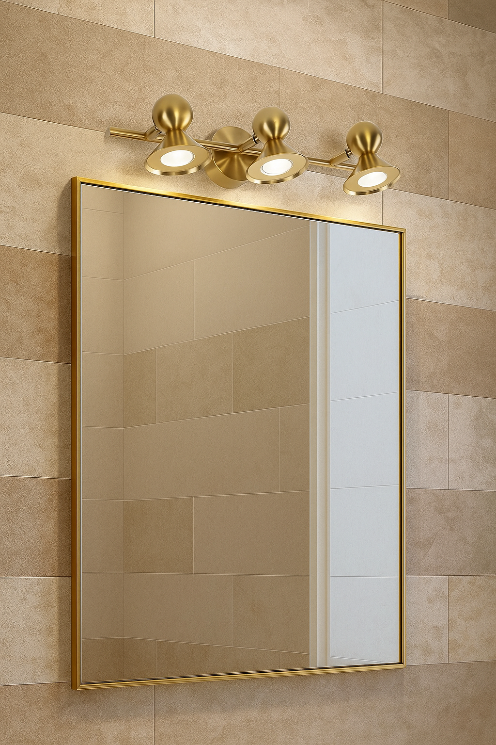 HDC 5/10/15W Adjustable Gold Designer Mirror Light