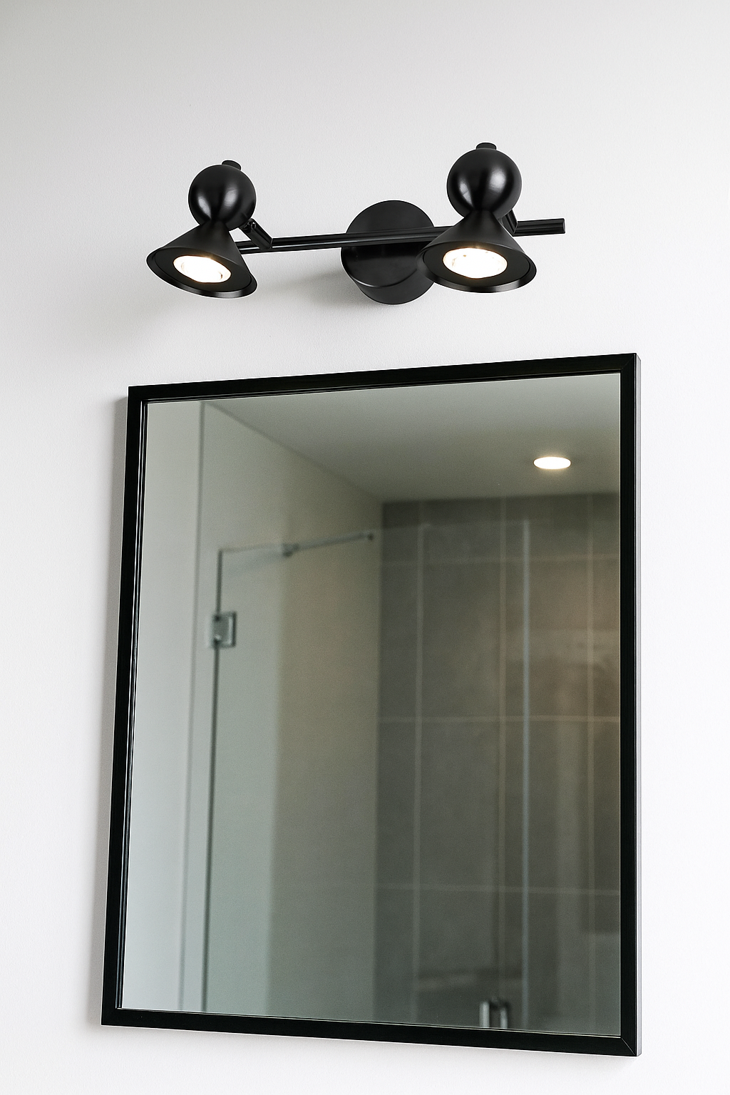 HDC Dual Focus 2×5W Matte Black Adjustable Spotlight Wall Light