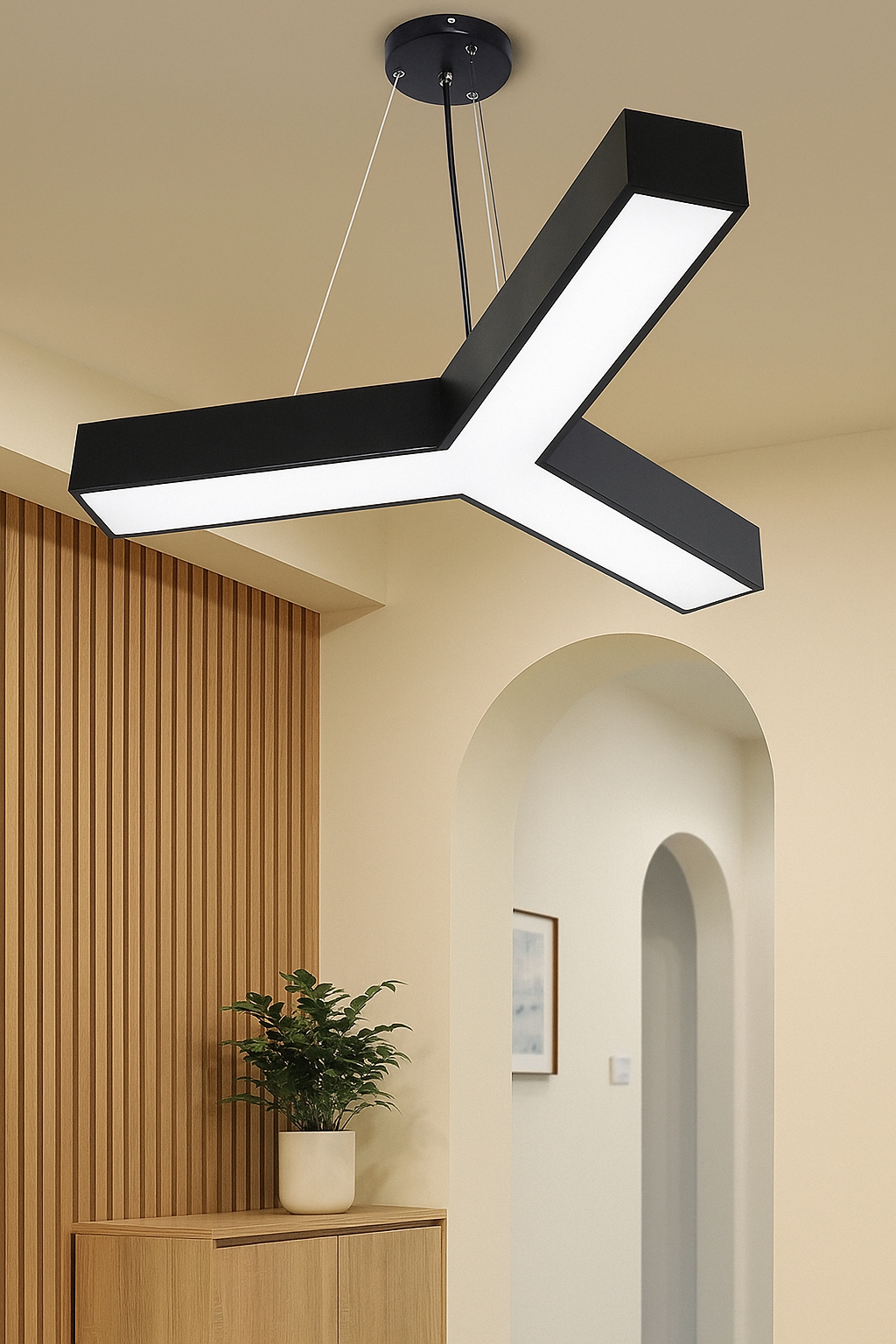 HDC Tri Axis Modern Geometric LED Pendant Light