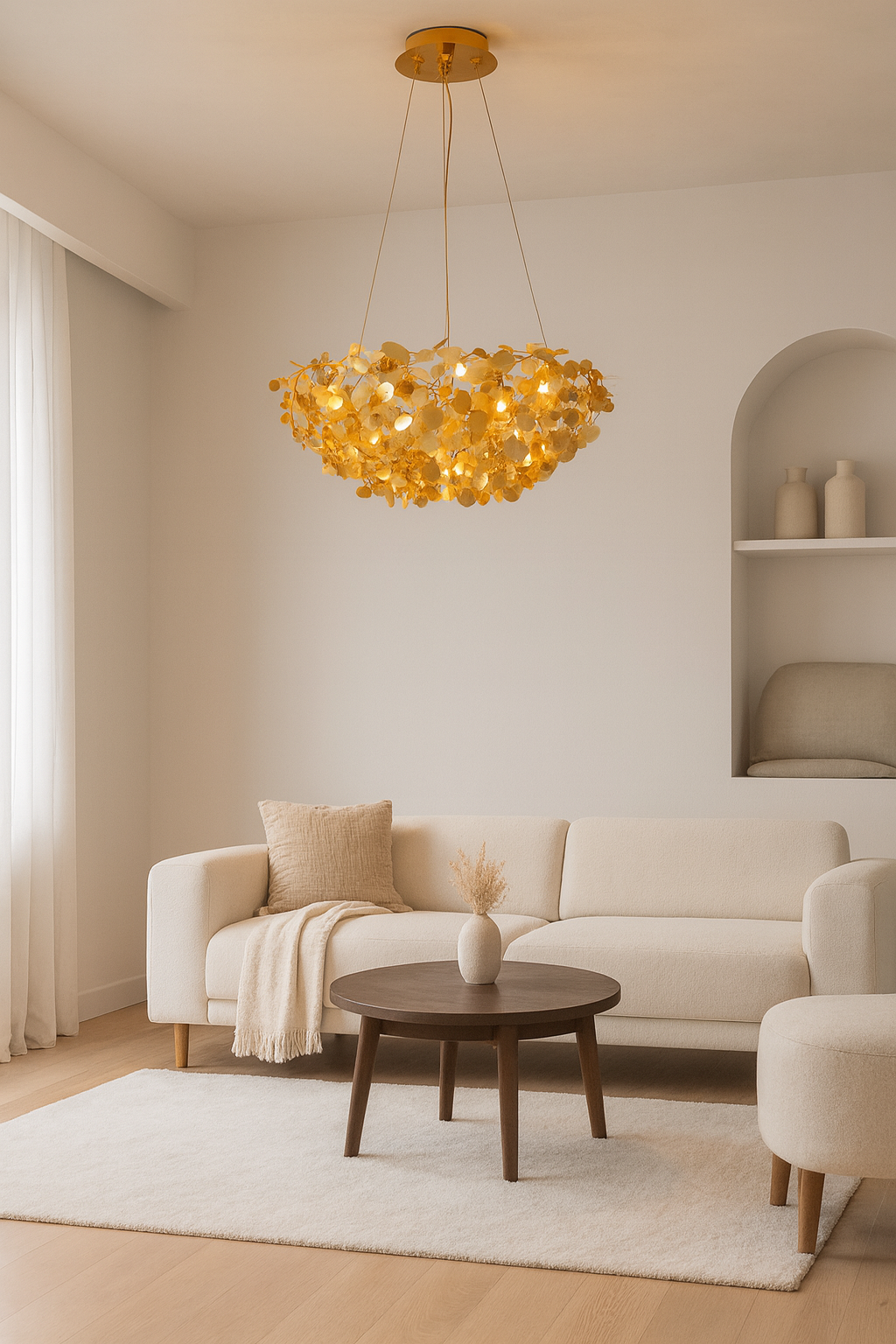 Chandelier Novelbright 新品未開封 HDC 600mm Nordic Modern Bird Nest Chandelier