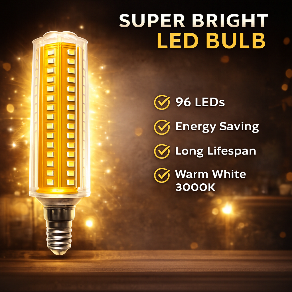 Hdc LED Corn Bulb E14 Base | High Brightness Energy Saving LED Lamp | 360° Uniform Light | Warm White / Cool White Option