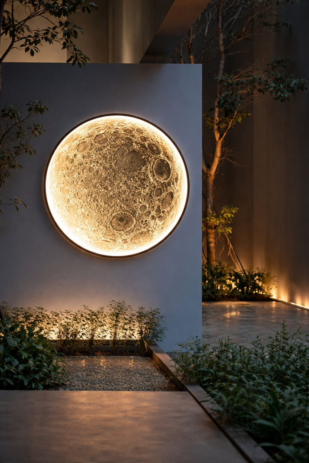 HDC Modern 300MM Round Textured Gold Finish Ceiling/Wall Decorative LED Light