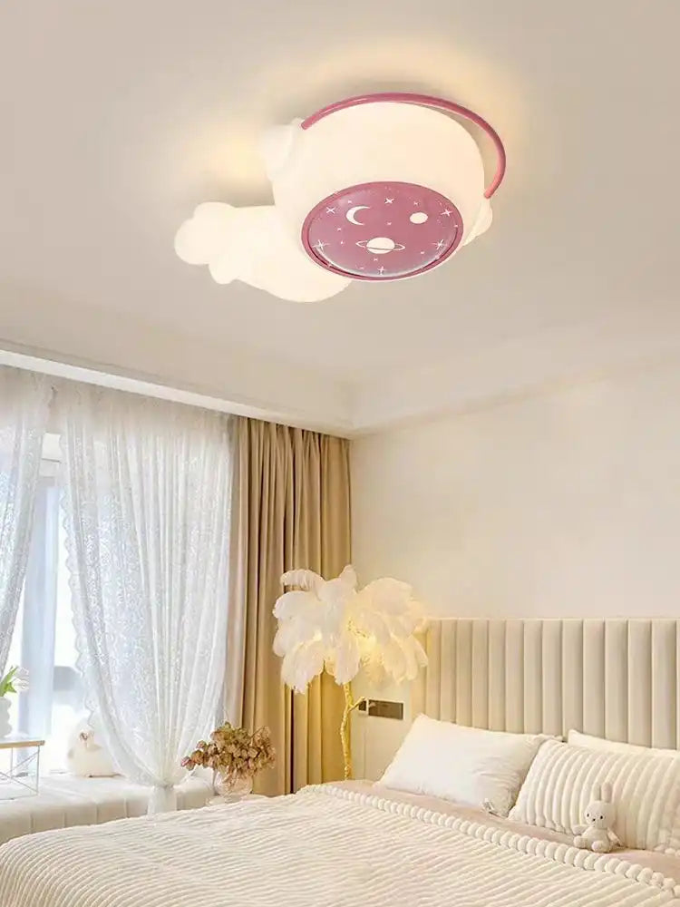 HDC Astronaut Wall Lamp With Headphone Art LED European Creative Wall Lamp Bedroom Bedside Lamp