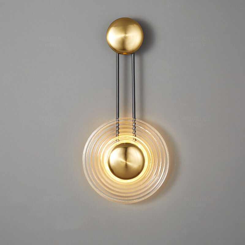 Hdc Modern Room Glass Lamp Balcony Wall Sconce Home Gold Wall Lights