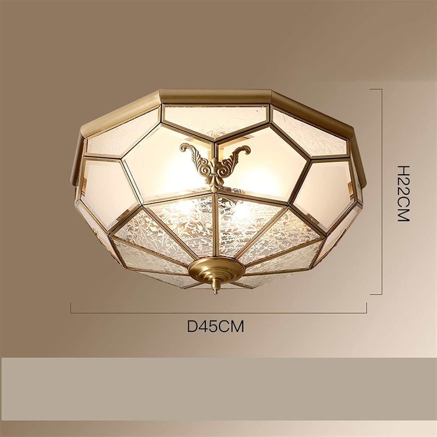 HDC Nordic simple modern bedroom bedside creative, glass light luxury table lamp