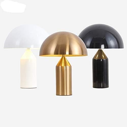 Hdc Mushroom Modern Architect LED Desk Lamps, Luxury Decorations Made of Nordic Chrome Metal with Warm White Light- Black