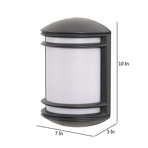 HDC Modern Outdoor Wall Light with Frosted Diffuser