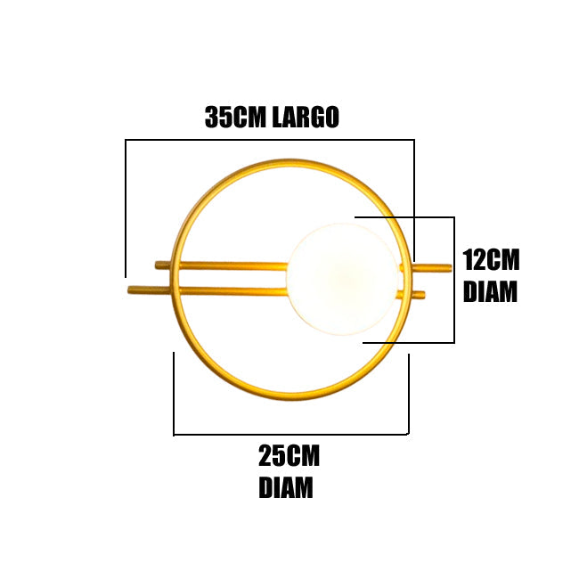 Ojaro Nordic Golden LED Wall Lamp Indoor LED Wall Lighting Fixtures