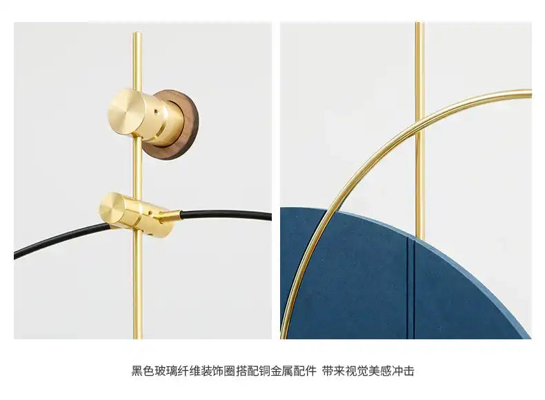 Hdc Modern Cosmic Circle Luxe Home Decoration Elegance Quartz Clock For Living Room Art - HDC Lights