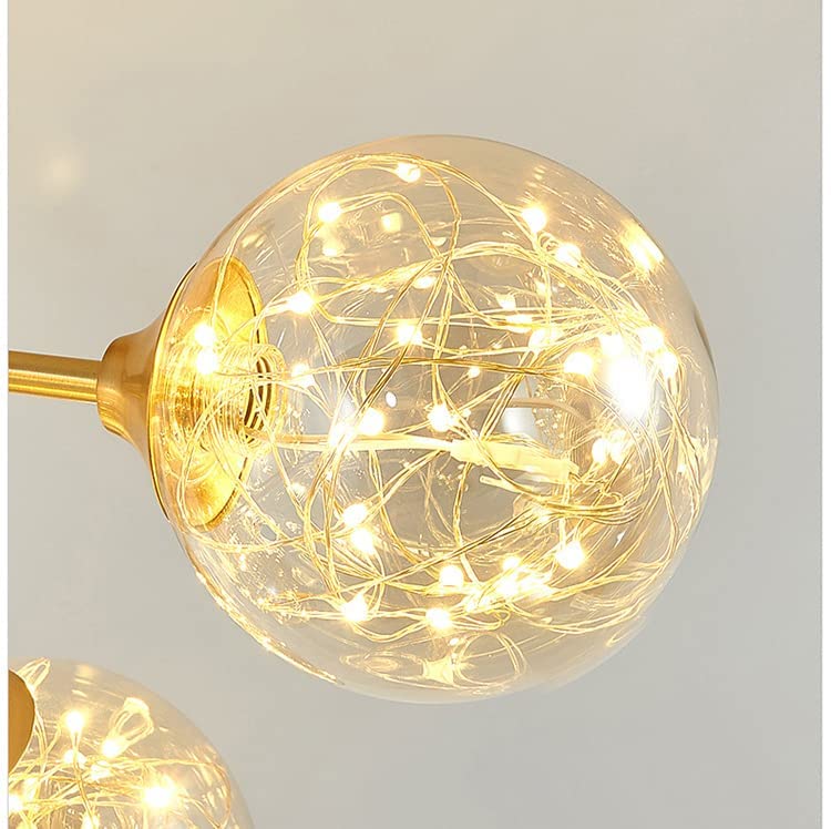 Hdc LED Fairy Ball Gold Pendant Lamp Ceiling Light - Warm White