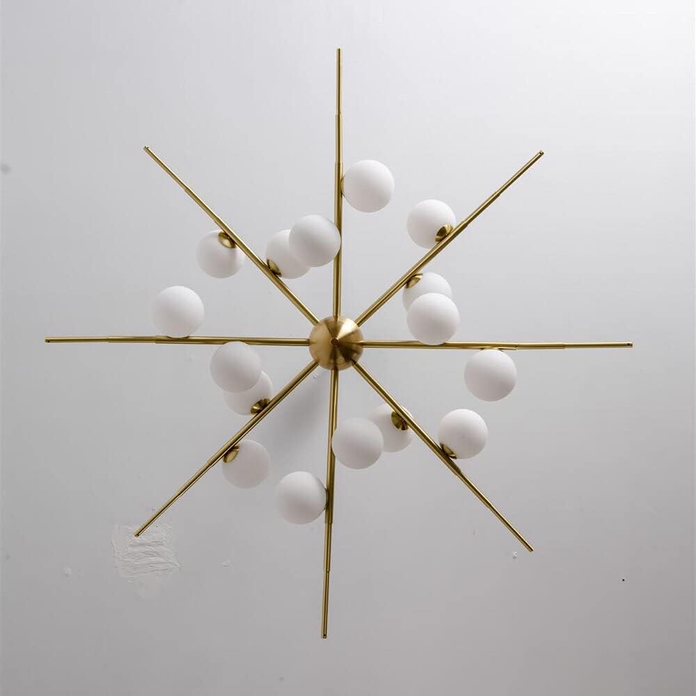 Hdc 16 Heads Modern Luxury LED Chandelier Glass Ball Pendant Lamp