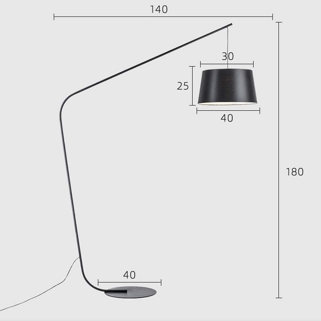 HDC Modern Minimalist Luxury Black Arc Floor Lamp for Living Room & Bedroom