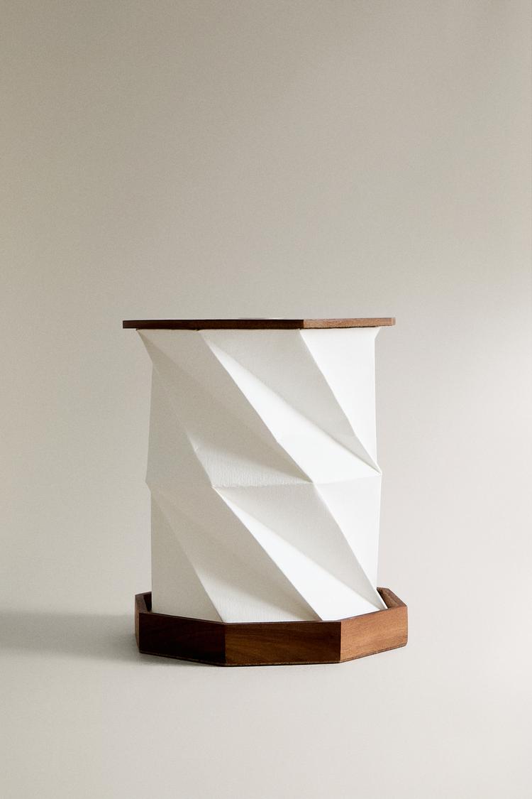 HDC Portable Rotating Paper Lamp, Foldable Night Light for Home Decor, Gift, Party