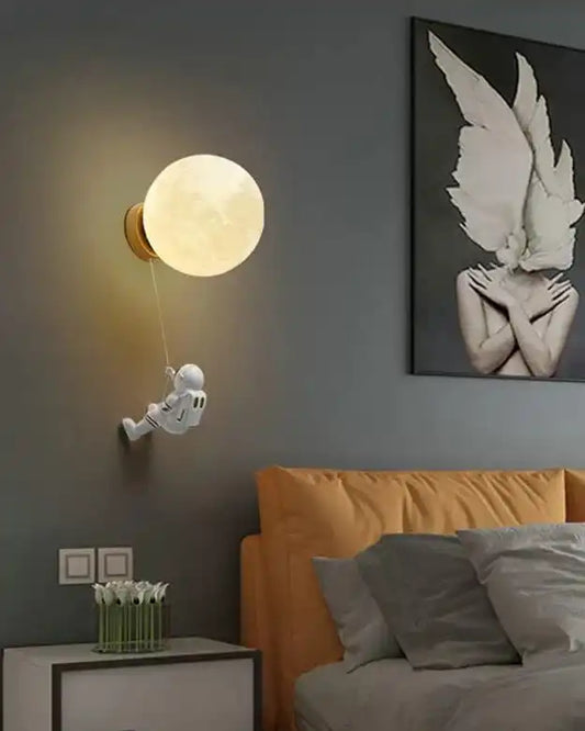 Hdc Astronaut Design Minimalist LED Bedroom Night Wall Light For Children