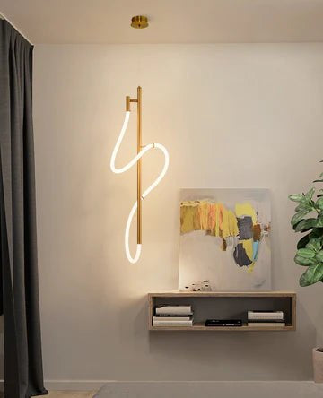 Hdc Led 1 Light Modern Led Gold Acrylic Pendant Light - Warm White