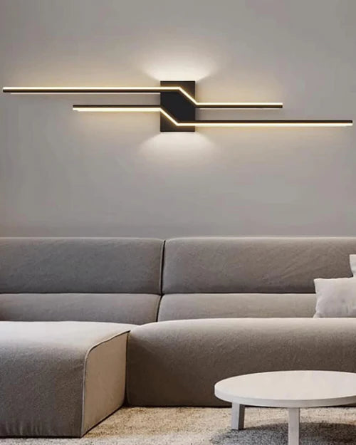Hdc 600mm Parallel Strip Modern Led Wall Light - Tricolor