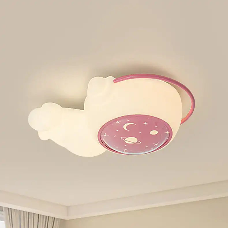 HDC Astronaut Wall Lamp With Headphone Art LED European Creative Wall Lamp Bedroom Bedside Lamp