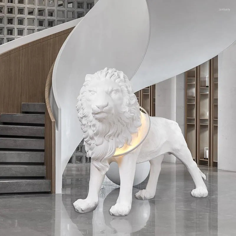 HDC Lion shaped Postmodern Sculpture Decorative Floor Lamp