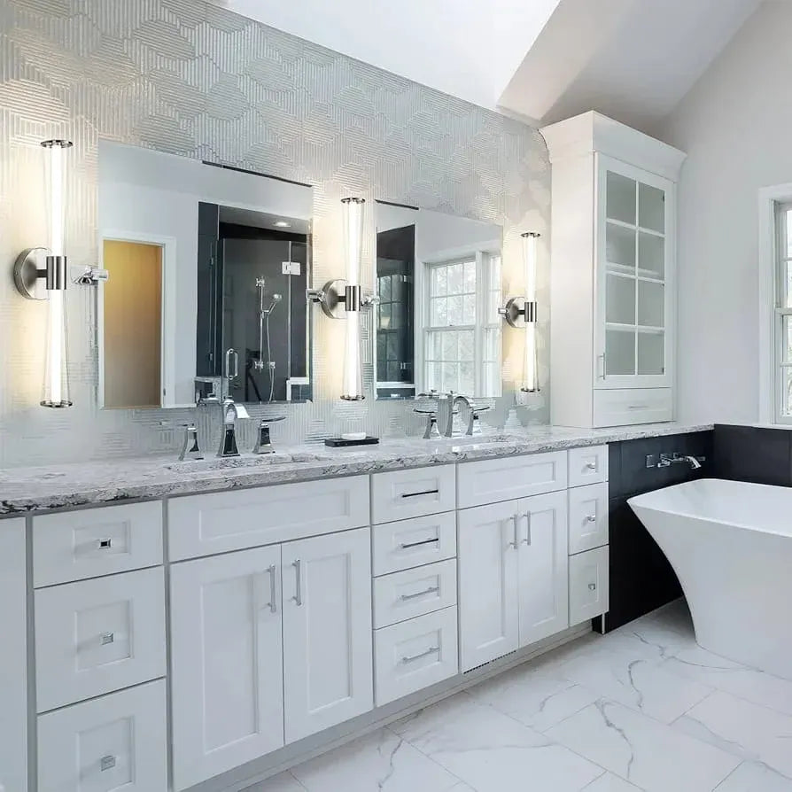 Hdc Black Finish Mirror Vanity Bathroom Picture Dressing Wall Light - Tricolor