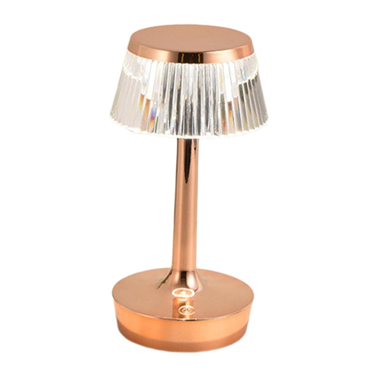 Hdc Mushroom Table Lamp Home Elegant Decorative Living Room Bedside Crystal Desk Lamp Hallway Lamp Living Room Cofe Bar for Bedroom - Rose Gold