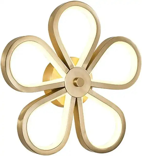 Hdc Modern Led Glossy Gold Body Wall Light - Warm White