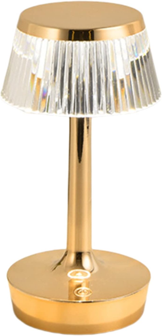 Hdc Mushroom Table Lamp Home Elegant Decorative Living Room Bedside Crystal Desk Lamp Hallway Lamp Living Room Cofe Bar for Bedroom - Champagne Gold