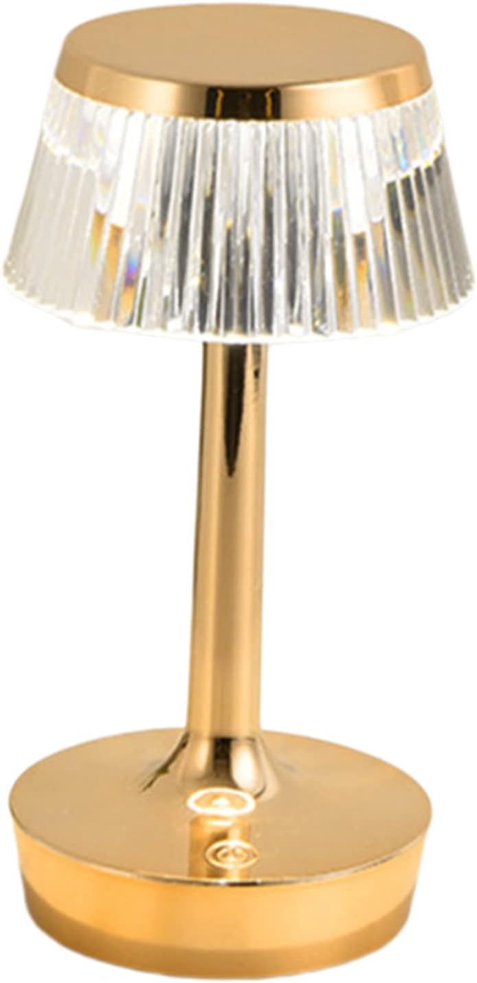 Hdc Mushroom Table Lamp Home Elegant Decorative Living Room Bedside Crystal Desk Lamp Hallway Lamp Living Room Cofe Bar for Bedroom - Champagne Gold