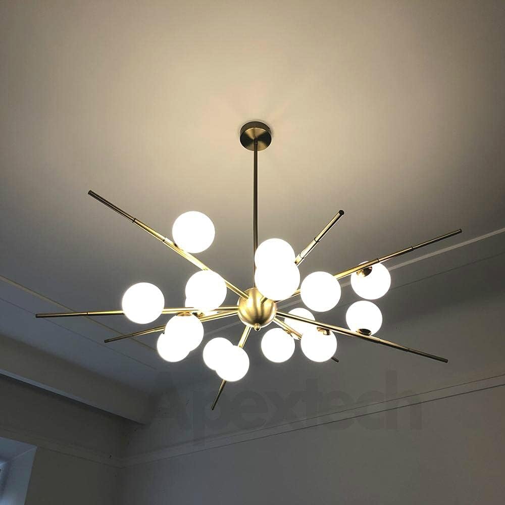 Hdc 16 Heads Modern Luxury LED Chandelier Glass Ball Pendant Lamp