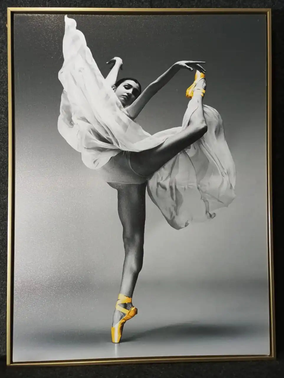 Hdc Graceful Ballet Dancer Canvas Painting Gift Elegant Dance Art for Home and Living Room Décor