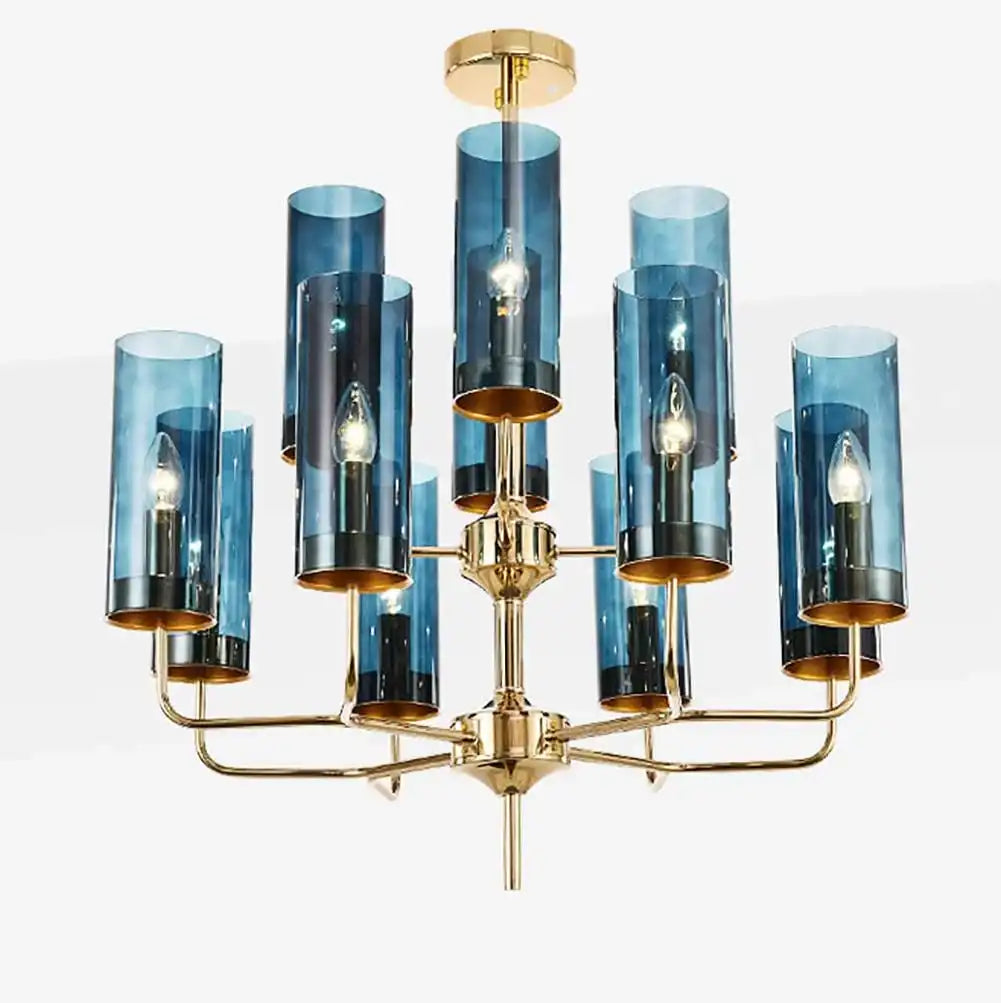 Hdc 12 Lights Contemporary Large Modern Glass Dining Room Ceiling Chandelier