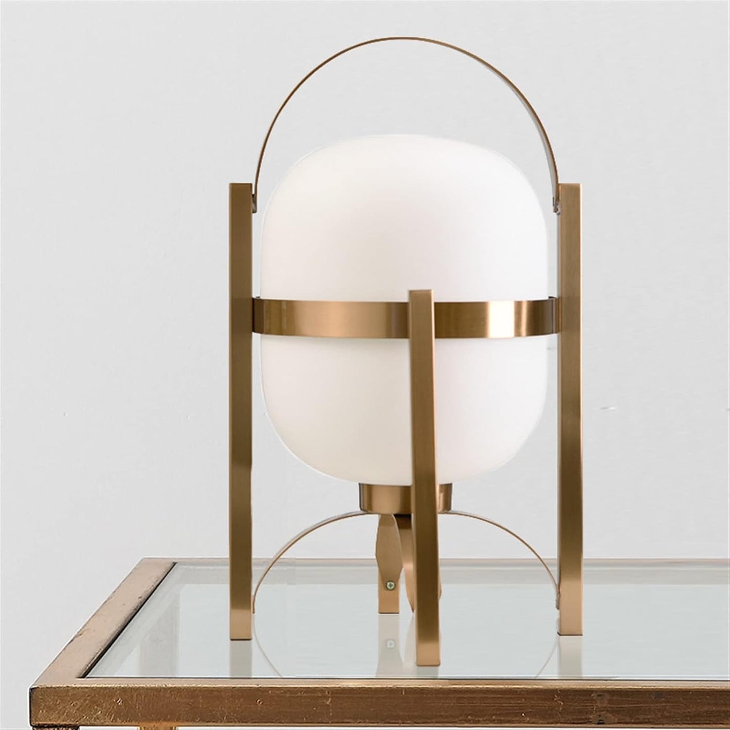 Hdc Postmodern Minimalist Hotel Bedroom Bedside Lamp Glass Art Model Room Decorative Table Lamp