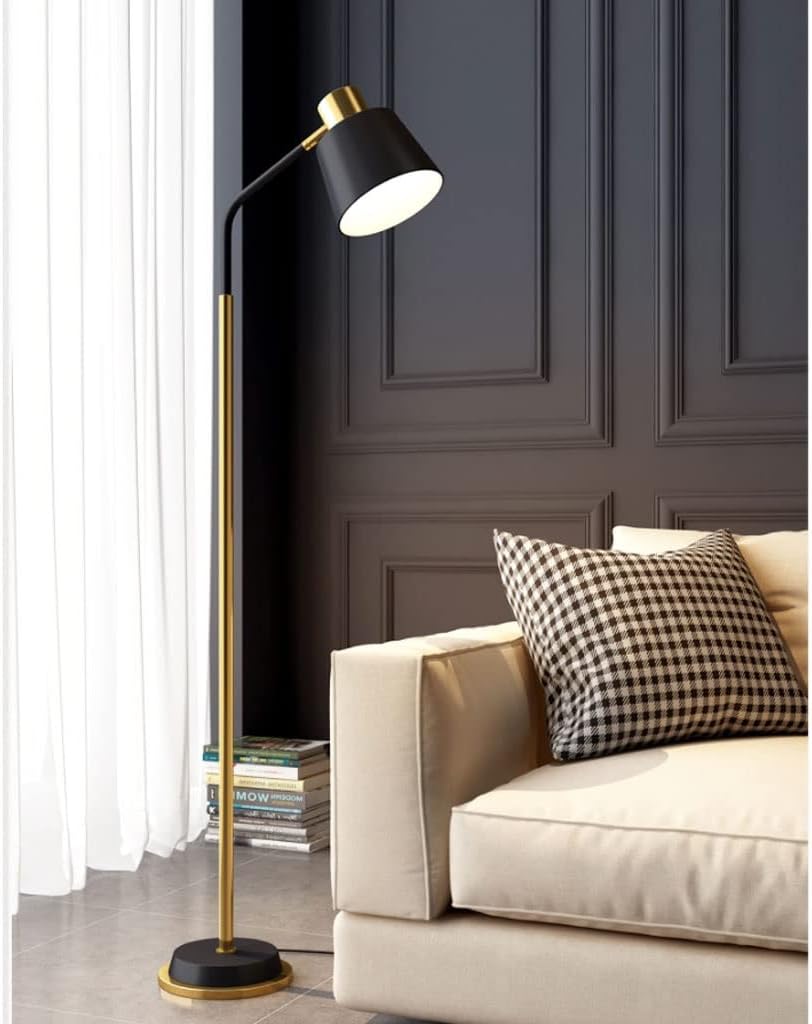 Hdc Modern Simple Iron Floor Lamp Adjustable Lampshade Reading Lamp Living Room Floor Light Standing Light