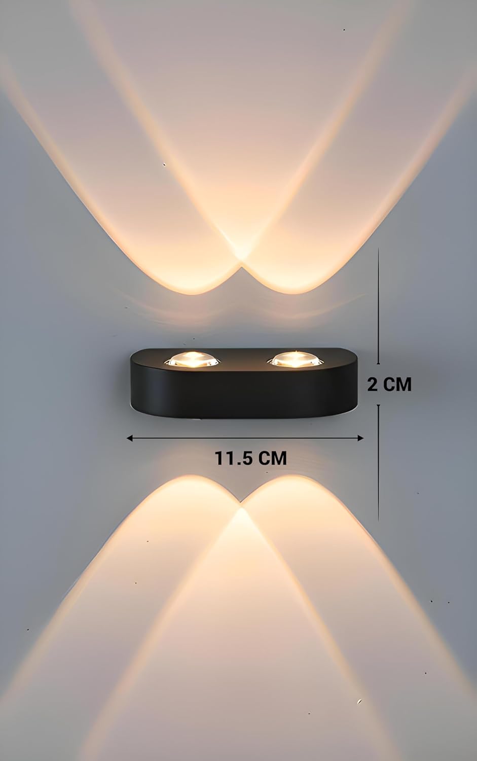 HDC Modern Up & Down Dual Beam LED Outdoor Wall Light