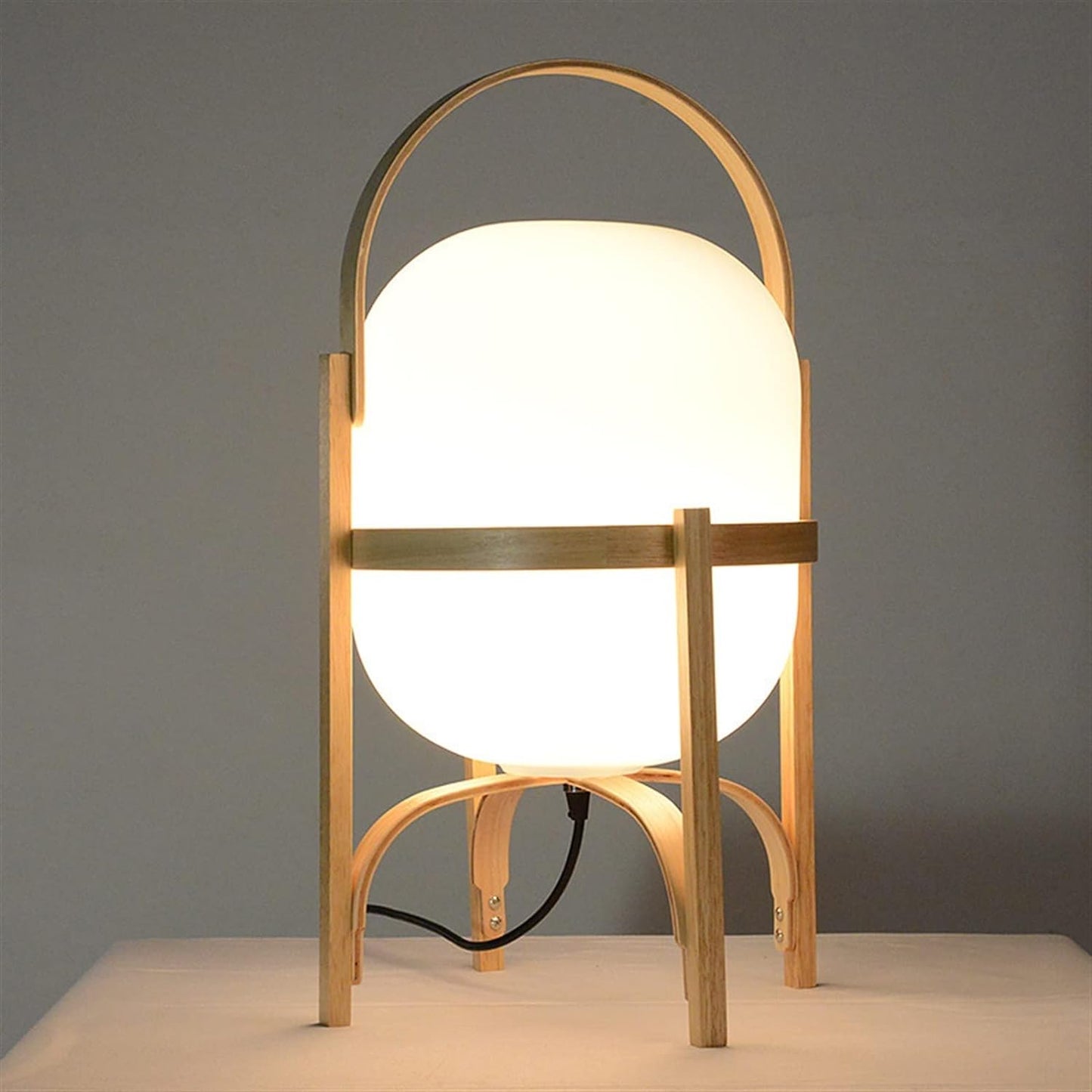 Hdc Postmodern Minimalist Hotel Bedroom Bedside Lamp Glass Art Model Room Decorative Table Lamp