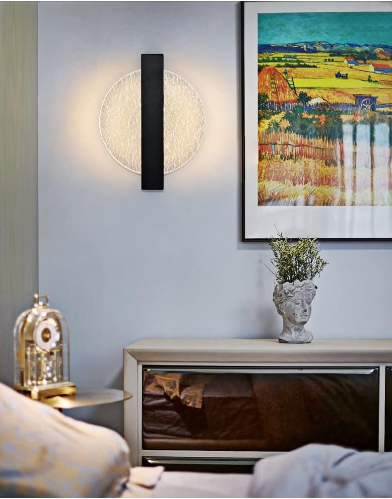 Hdc Modern Acrylic Round LED Wall Light For Living Room