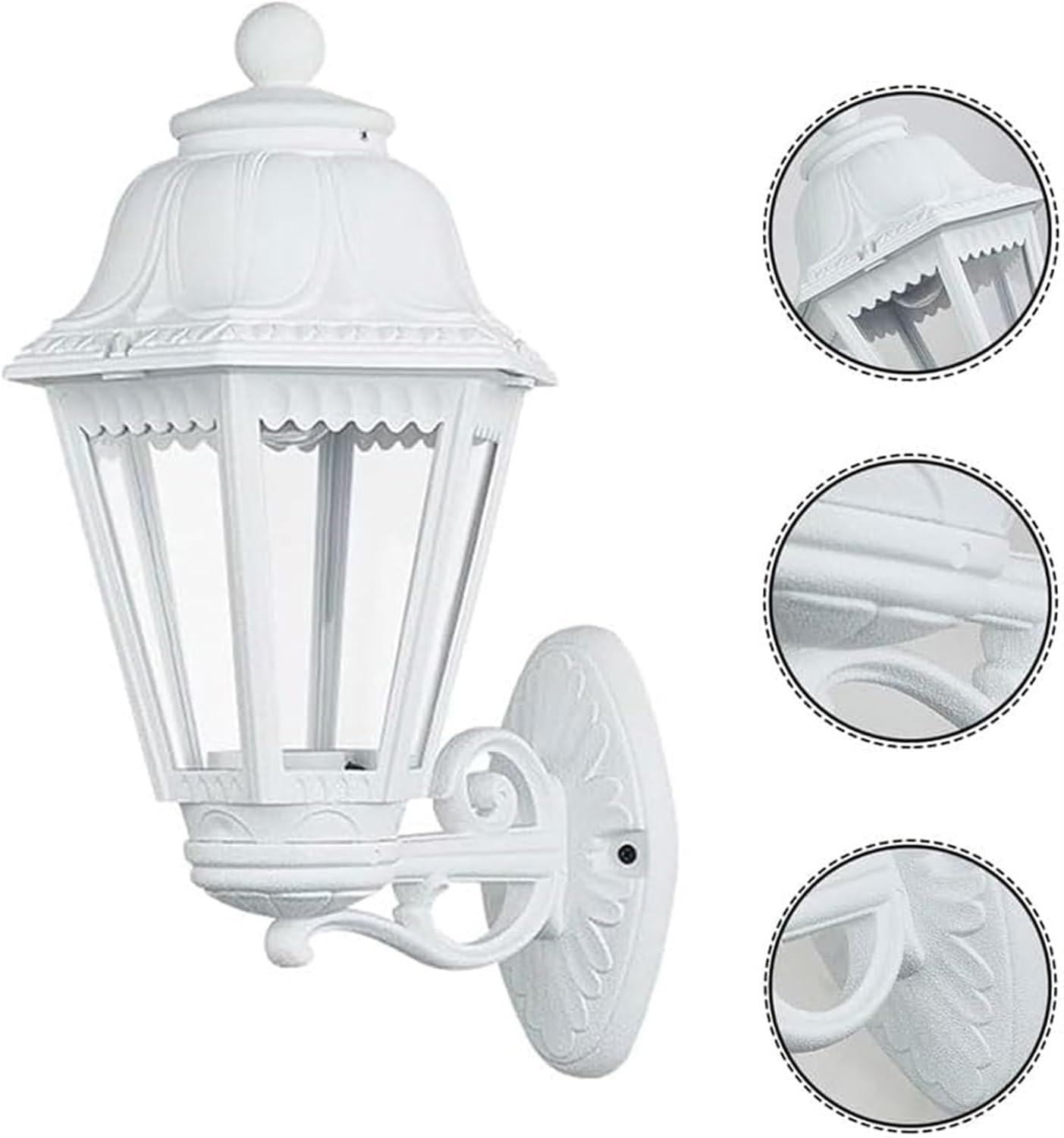 HDC Classic Black Outdoor Wall Lantern Light for Outdoor Areas