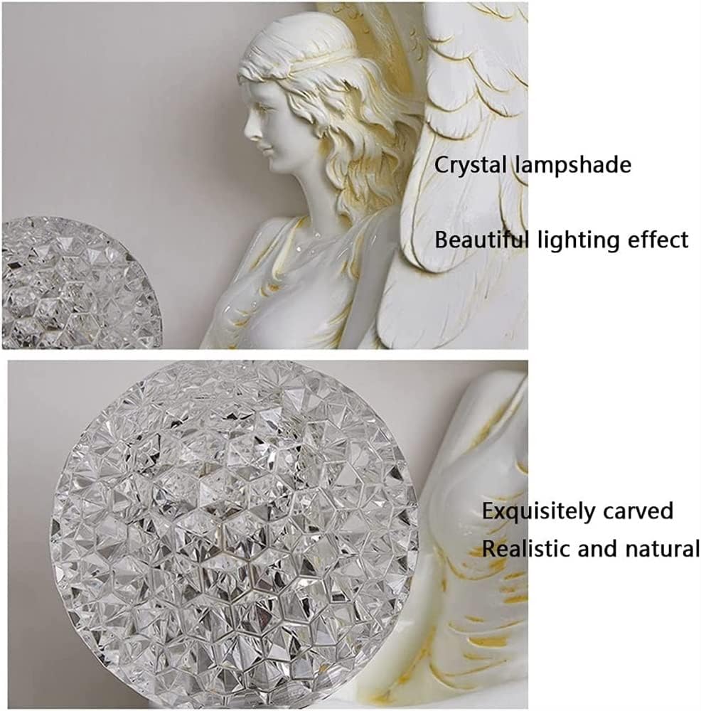 Hdc Creative Angel Led Modern Luxury Corridor European Retro Bedroom Bedside Wall Lamp