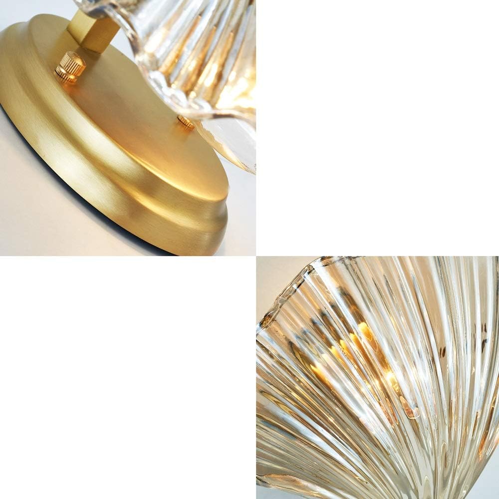 Hdc American Shell Shape Led Wall Light For Bedroom Living Room